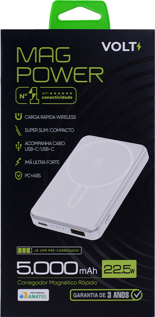 Carregador portátil Mag Power da Volt